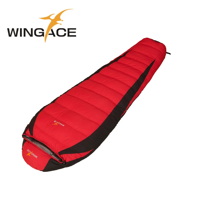 WINGACE Nylon 320T în aer liber Camping Umple 600G 1000G Rață Jos Sac de Dormit Ultralight Adult Sac de Dormit Mumie Poate Fi Îmbinat Imagine 0