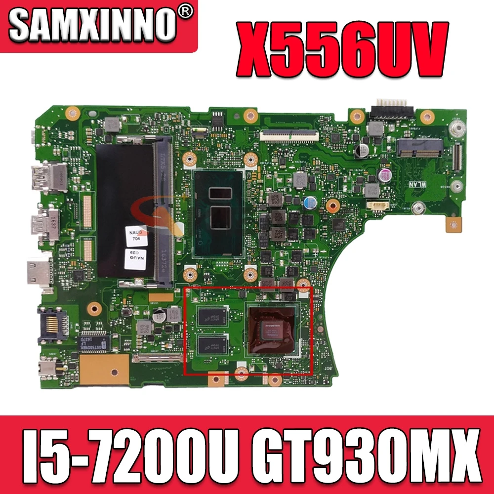Akemy X556UV Laptop placa de baza pentru ASUS X556URK X556UR X556UB X556UF X556UQ X556U placa de baza 4GB-RAM I5-7200U GT930MX-2G Imagine 0