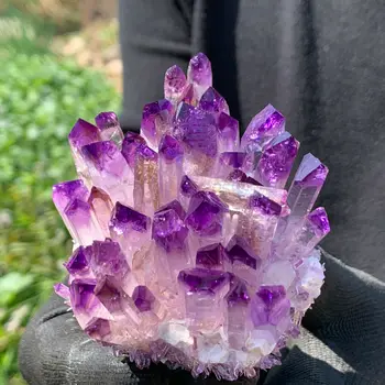 Noi Găsim op Phantom Cuarț Cluster de Cristal Mineral Specimen de Vindecare 400-450g