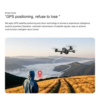 S176 Drone GPS Fluxului Optic 4K RC Drone Cu Camera WIFI FPV Dron Cu Unghi Larg Camera HD Înălțime Modul Hold Pliabil Quadcopter