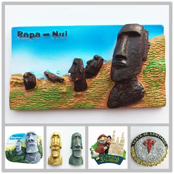 Chile Insula Pastelui statuie Moai Frigider Magneți de Frigider Autocolante Suveniruri Turistice Decorarea Articolelor de Artizanat Cadouri