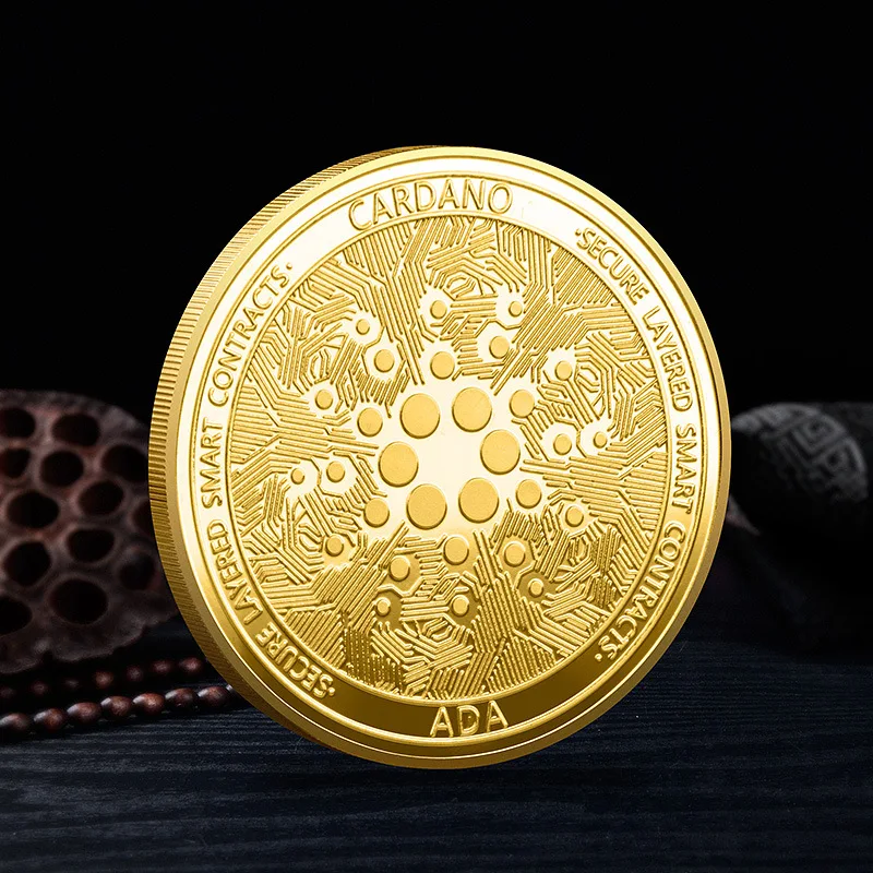Cardano Crypto Monede De Aur, Argint Cryptocurrency Colectie De Monede În Codul Colecție De Artă Fizice Cadou Comemorative Imagine 4