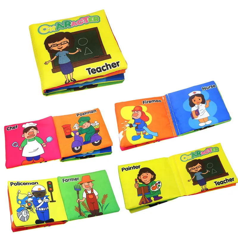 Foșnet de Sunet Cârpă Moale Cărți pentru Sugari Cărți Cărți pentru Copii Montessori Conceptul de Învățământ Cărucior Rattle pentru Copii intre 0-12 luni Imagine 1