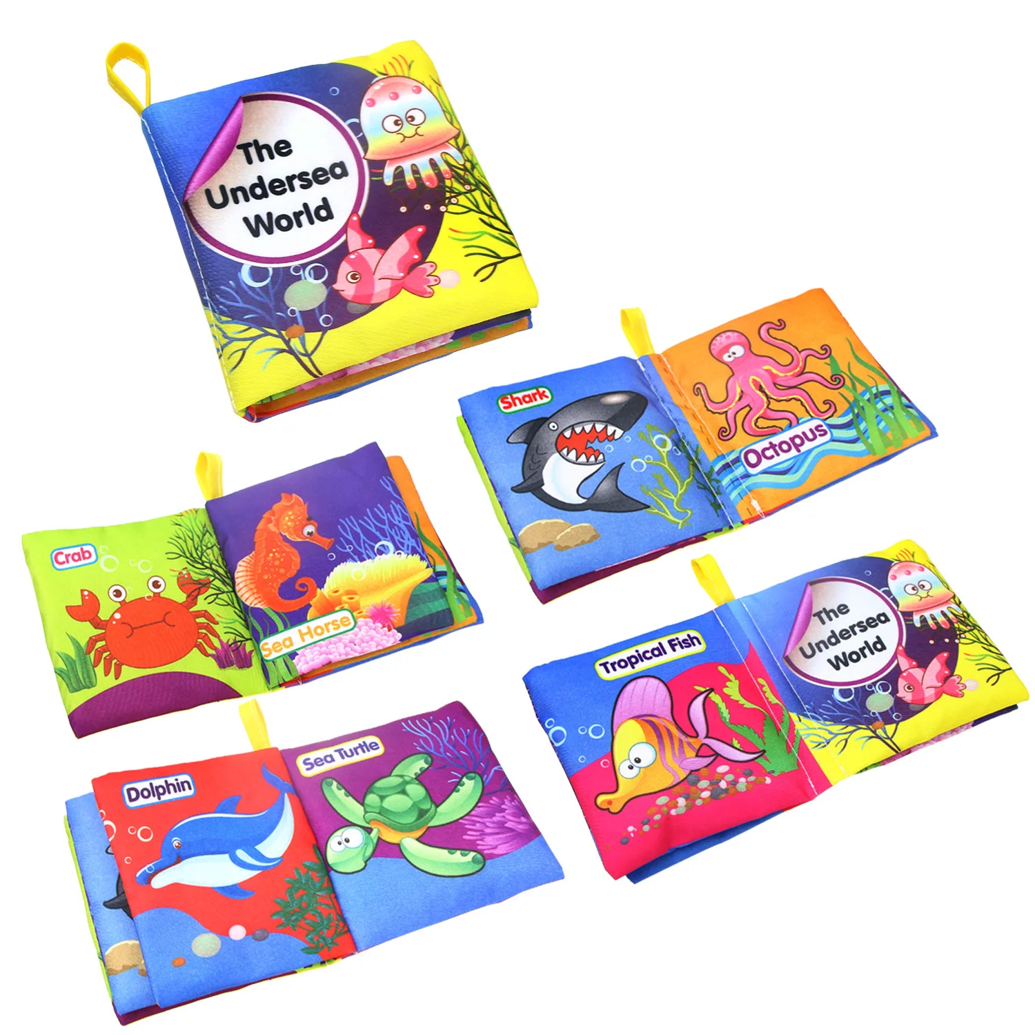 Foșnet de Sunet Cârpă Moale Cărți pentru Sugari Cărți Cărți pentru Copii Montessori Conceptul de Învățământ Cărucior Rattle pentru Copii intre 0-12 luni Imagine 2