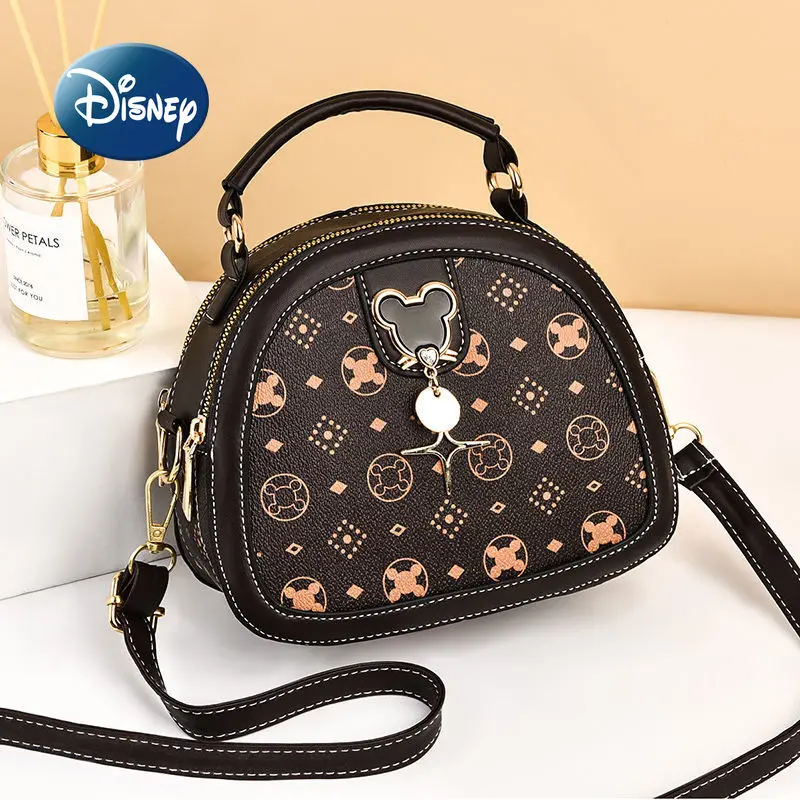 Disney ' s New Mickey Tendință de Moda pentru Femei Geantă de Umăr Mare Capacitate de Inalta calitate Brand de Lux pentru Femei Umăr Geanta Messenger Imagine 2