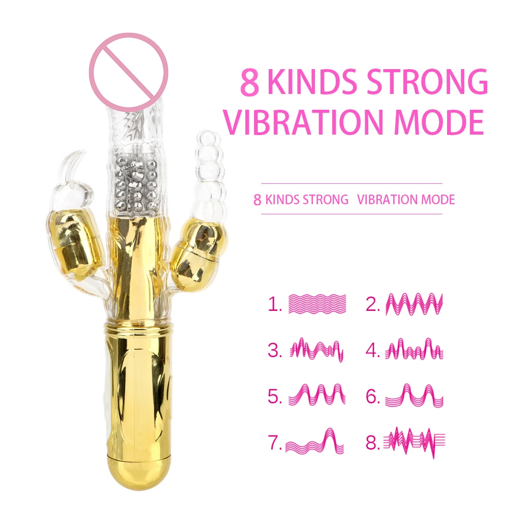 IKOKY Rotație de 360 de Grade Dildo Vibrator G-Spot Vagin Masaj Margele de Transfer AV Rod Stimularea Clitorisului Rabbit Vibrator Imagine 2