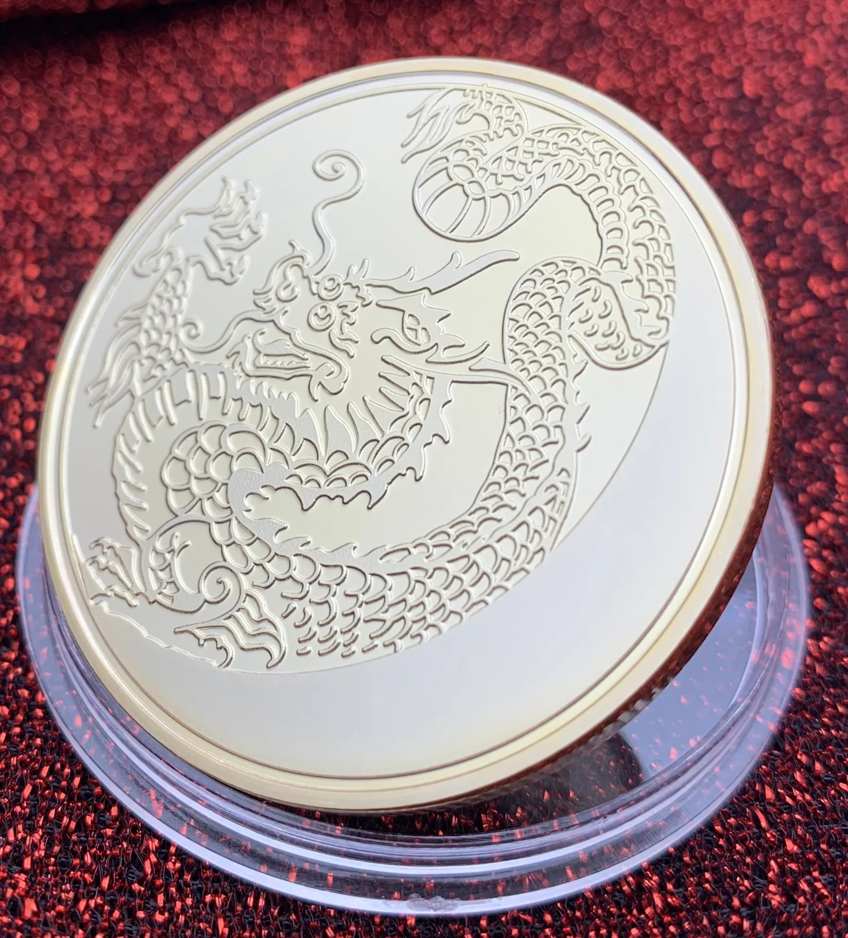 Rus Dragon Colectie De Suveniruri Monede Placate Cu Aur De Colectare Cadou Monedă Comemorativă Imagine 0