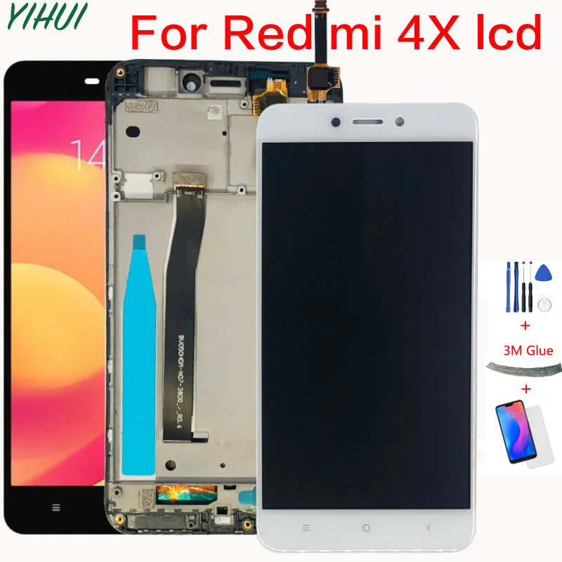 Pentru Xiaomi Redmi 4X Ecran LCD Touch Screen Digitizer Înlocuirea Ansamblului Cu Cadru Pentru Xiaomi Redmi 4X 5.0 inch 10 Atingere Imagine 0