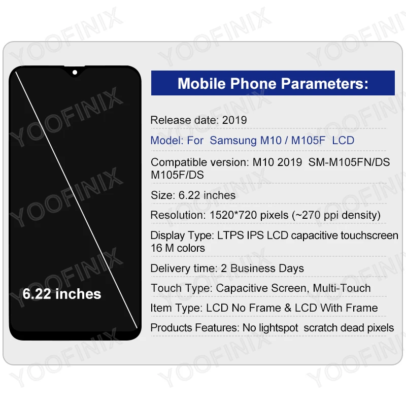 Original Pentru Samsung Galaxy M10 LCD SM-M105G/DS M105F M105M/DS M105 Display LCD Touch Screen Digitizer Display Piese de schimb Imagine 3
