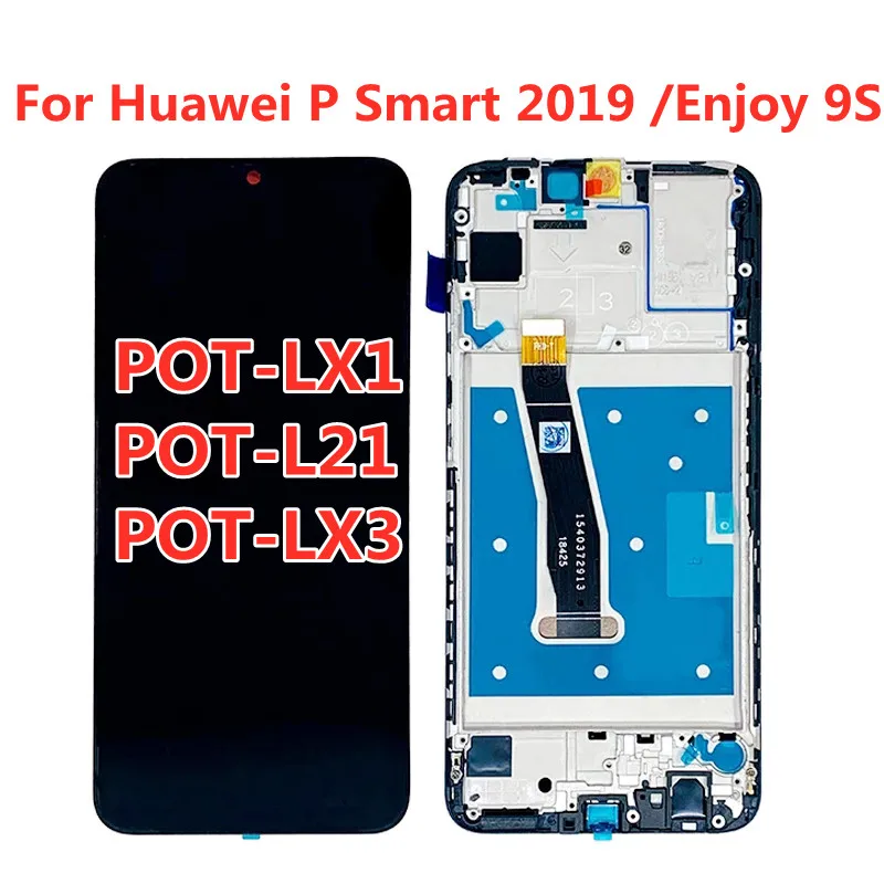 Pentru Huawei P Inteligente 2019 LCD Cu Rama LCD Ecran Display Pentru P Inteligente 2019 LCD Bucura 9S Ecran OALĂ-LX1 L21 LX3 LCD Imagine 3