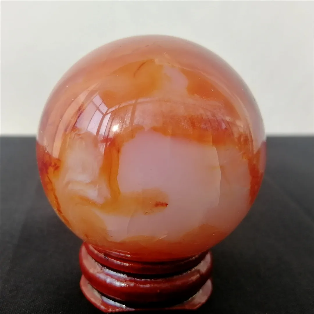 1BUC Naturale Agat Rosu de Piatră prețioasă Cristal de Vindecare Sfera Feishui Piatra Meditație Chakra Carneol Piatra Decor Acasă Imagine 1