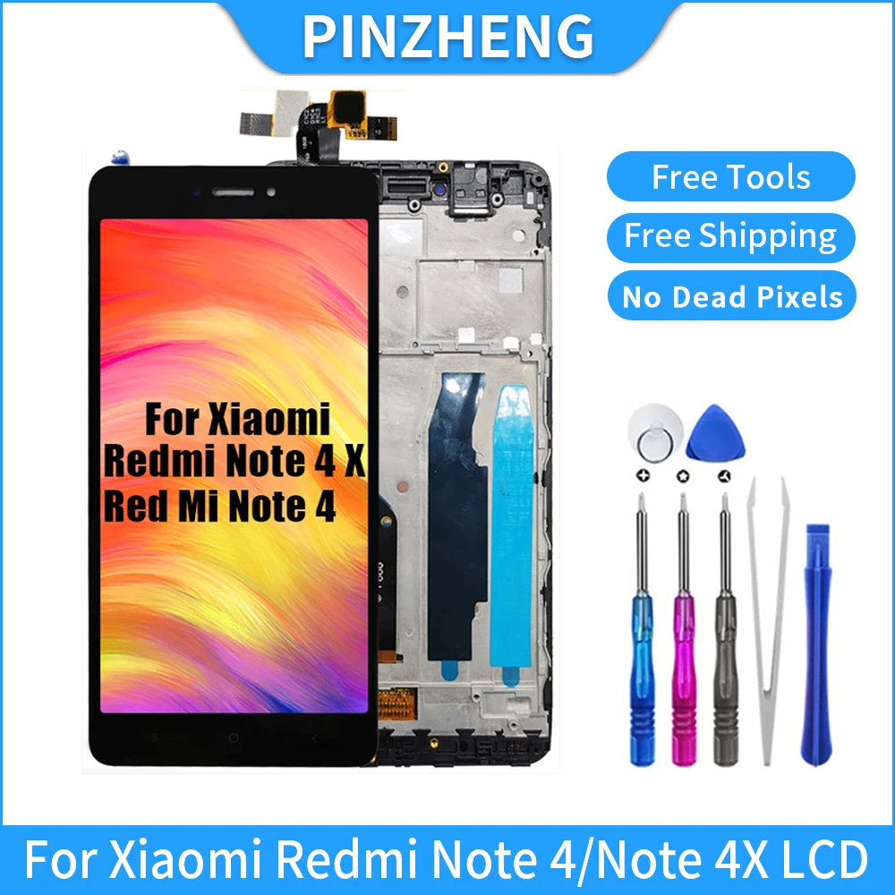 PINZHENG AAAA LCD de Calitate Pentru Xiaomi Redmi Notă 4X Ecran Globa Versiunea Snapdragon 625 de Înlocuire LCD Pentru Redmi Note 4 Imagine 5