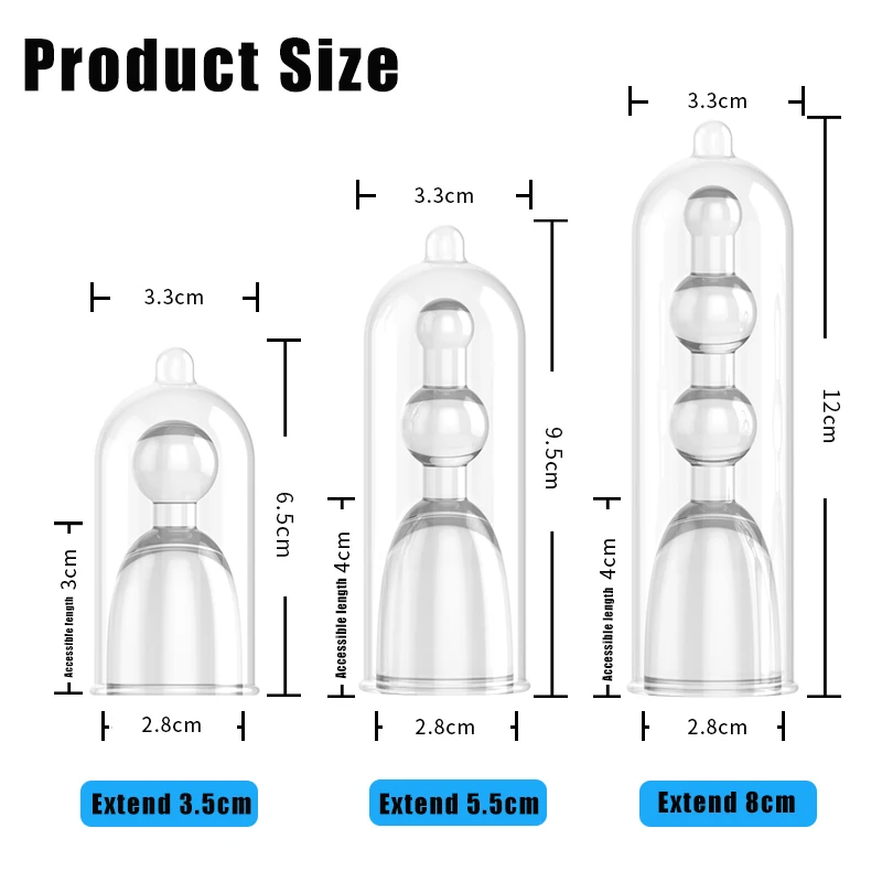 3 Dimensiuni Reutilizabile Prezervative Prelungi Marirea Penisului Extinderea 3.5-8.0 cm Extensie a Penisului Mâneci Penis Extender Jucarii Sexuale pentru Bărbat Imagine 5