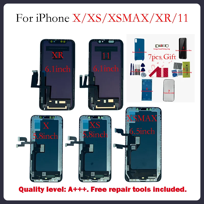 Pentru iphone X XS MAX XR 11 TFT Cu Touch 3D Digitizer Asamblare LCD X XSMAX 11 PROMAX Testat Ecran OLED de Înlocuire Display Imagine 1