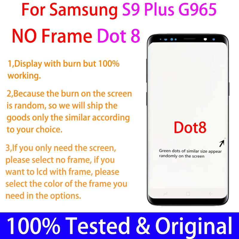 Original AMOLED Display pentru SAMSUNG Galaxy S9 Plus Display LCD G965 Display S9Plus G965F G965FD Touch Ecran Cu Pixeli Morti Imagine 1