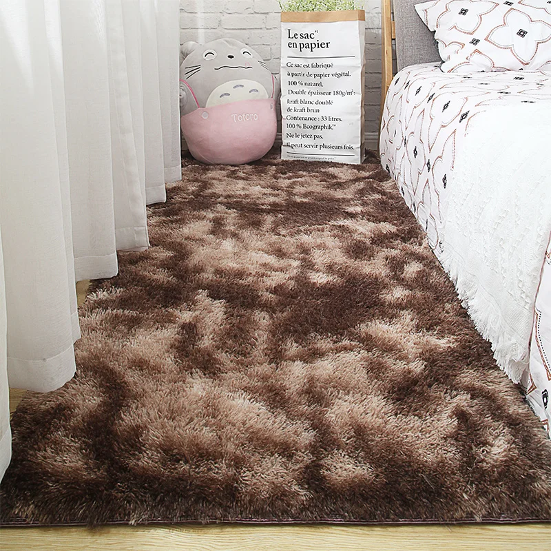 Covor camera de zi dormitor noptieră mat simplu și modern gri de uz casnic podea covor moale de piele-friendly multi-zona de utilizare pătură alfombra Imagine 1