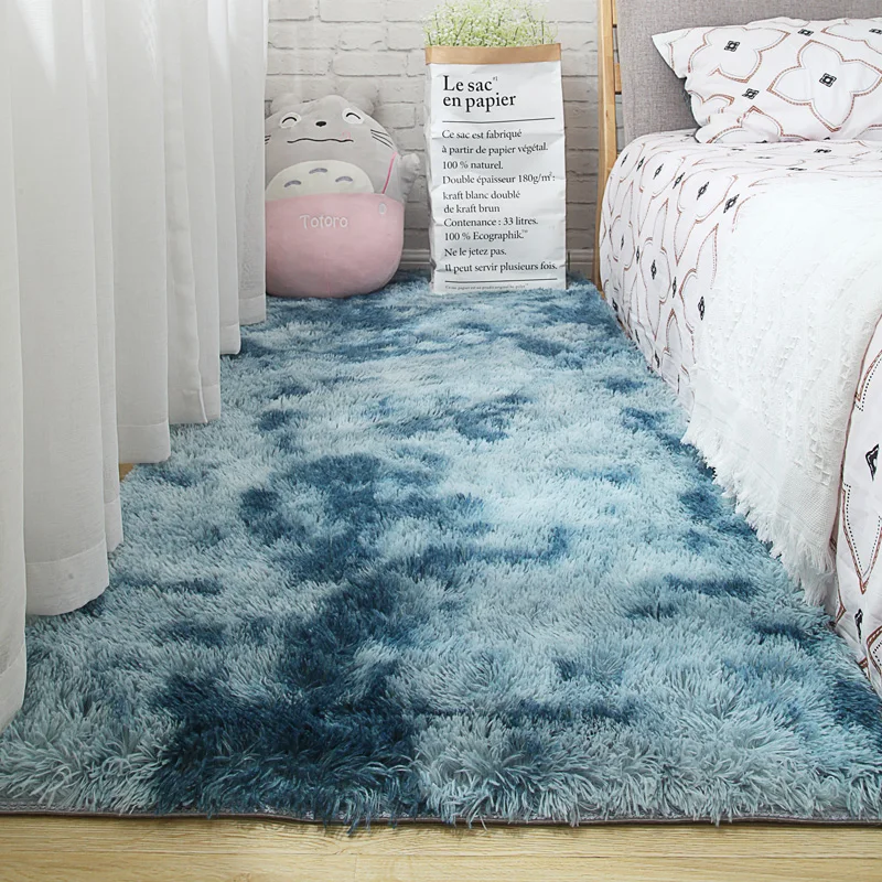Covor camera de zi dormitor noptieră mat simplu și modern gri de uz casnic podea covor moale de piele-friendly multi-zona de utilizare pătură alfombra Imagine 5