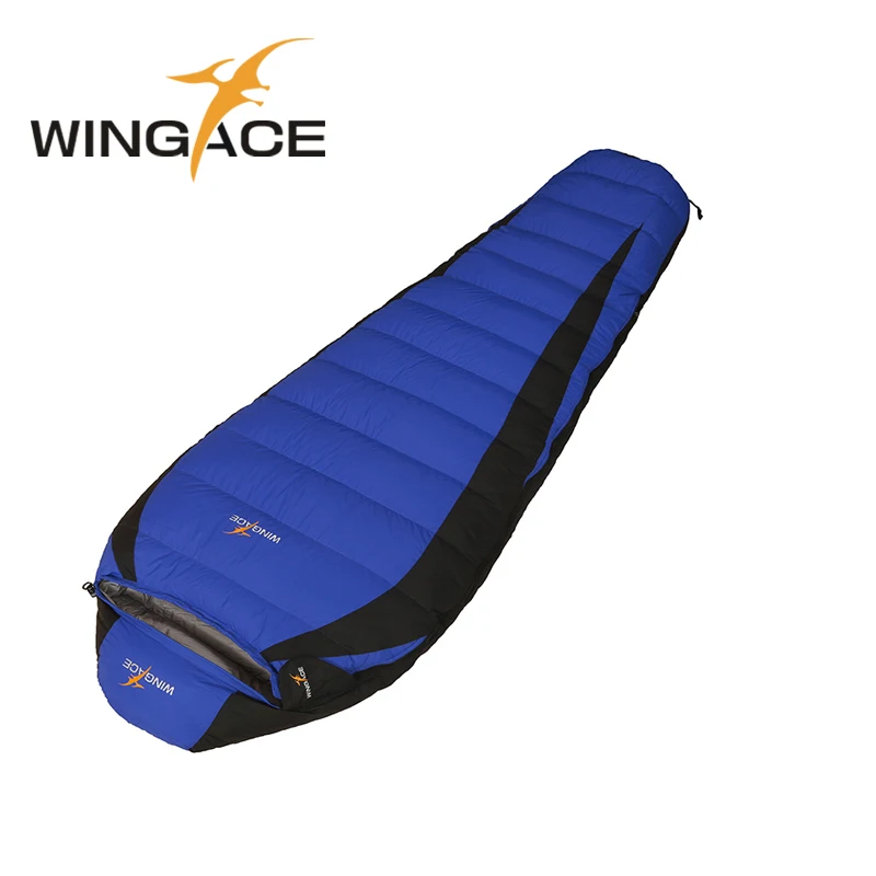 WINGACE Nylon 320T în aer liber Camping Umple 600G 1000G Rață Jos Sac de Dormit Ultralight Adult Sac de Dormit Mumie Poate Fi Îmbinat Imagine 3