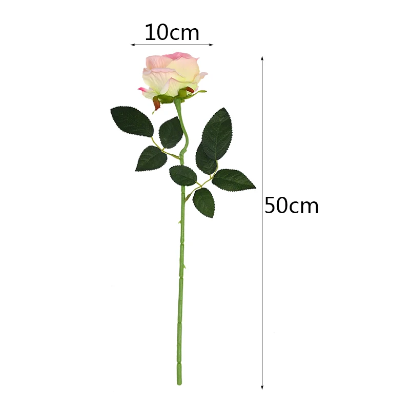 5Pcs Real Touch Flori de Trandafir Flanel Buchet de Flori Masa Vaza Flori Artificiale Decorative Buchet de Nunta Decor Acasă Imagine 5