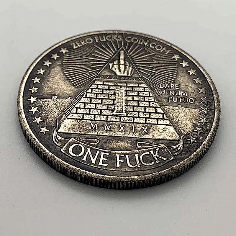 NE Monedă Statele Unite ale americii de a Nu Funks Zero Funks Monede Monede Comemorative de Argint Placat cu Suveniruri și Cadouri Cadou Creativ Imagine 3