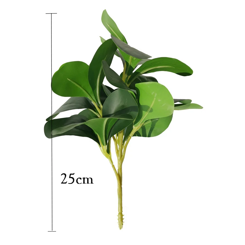 25cm Tropicale, Plante Artificiale Real Atinge Magnolia Frunze de Plante Verzi Ramuri de Plastic Fals Copac Frunze Pentru Decor de Birou Acasă Imagine 4