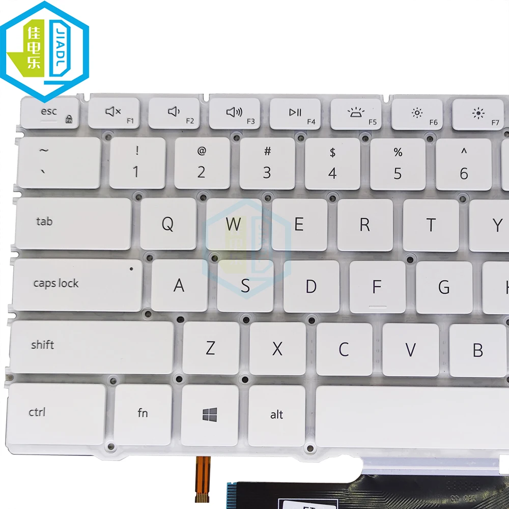 NE-limba engleză laptop tastatura iluminata pentru Dell XPS 13 7390 2 in 1 0XD3H3 XD3H3 notebook pc, inlocuire tastaturi alb NSK-ET1BC Imagine 2