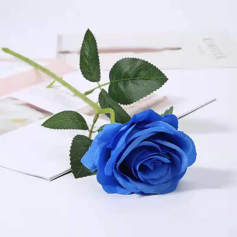 Artificiale de Trandafir Buchet de Nunta de Ziua indragostitilor Rose Hotel Decor Flori Artificiale Imagine 2