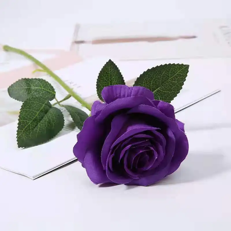 Artificiale de Trandafir Buchet de Nunta de Ziua indragostitilor Rose Hotel Decor Flori Artificiale Imagine 3