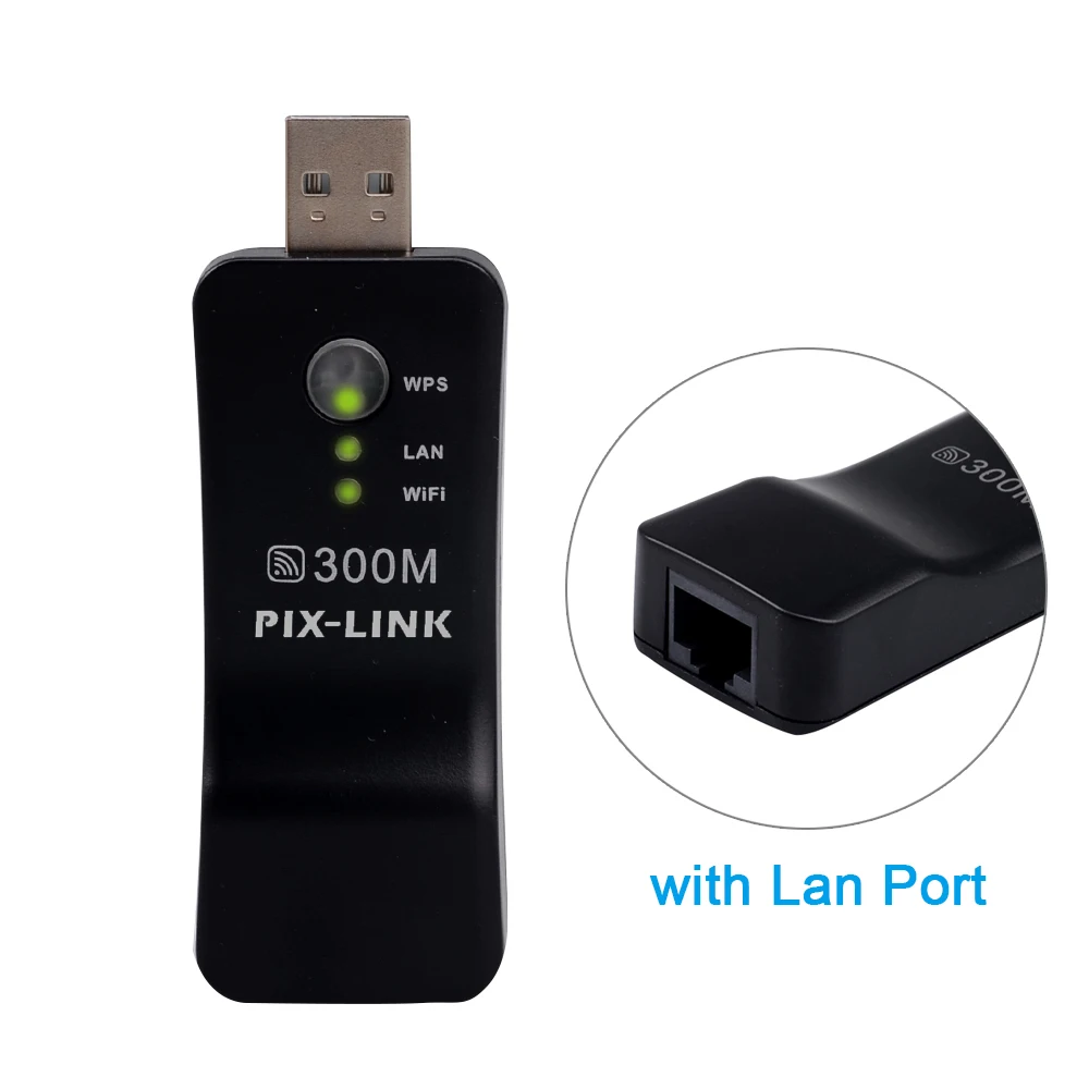 300Mpbs USB Portable Smart TV Adaptor de Rețea Universal HDTV RJ45 Repetor AP-WPS pentru Samsung LG Sony XiaoMi TV ~ Computer & office -