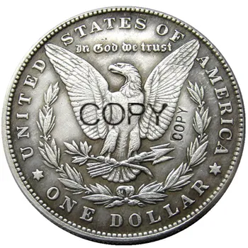 NE Vagabond 1921 Morgan Dollar Craniu Zombie Schelet de Argint Placat cu Copia Monede