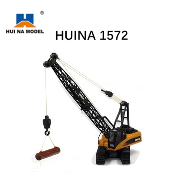 HUINA 1572 15ch RC Aliaj Macara 1/14 2.4 GHz Inginerie Mobile Zabrele Boom Cârlig Mecanic Camion Mașină de Jucărie cu Sunet de Lumină
