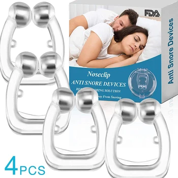 1/4PC din Silicon Nas Clip Magnetic Anti Snore Stopper Sforait Somn Tăcut Ajutorul Dispozitivului de Pază de Noapte Anti Sforait Dispozitiv de Îngrijire a Sănătății