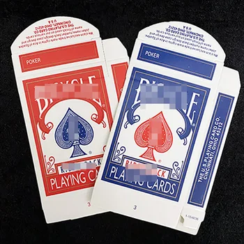 10buc Gol de Carte de Joc Cutie Accesorii Magic Rosu/Albastru Punte de Poker Caz Magician Trucuri Carte de Magie Recuzita Originală Versiune Veche