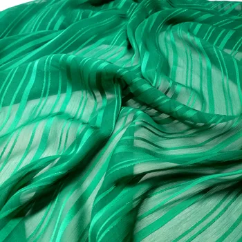 Rochie de Sifon metalic lucios mătăsos benzi perlat lucios material cădere moale DIY bluza rochie tesatura