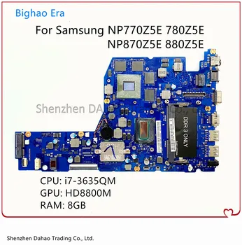 BA92-13138A BA92-13138B PENTRU Samsung NP780Z5E NP880Z5E Placa de baza Laptop Cu i7-3635QM HD8870M GPU 8G-RAM Testat pe Deplin
