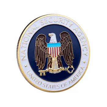 NE Națiune de Securitate, Agenția Suvenir Placat cu Aur de Monede Marele Sigiliu al SUA Monedă Comemorativă Eagle Model de Colectie Monede