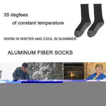 35 de Grade se incalzi Ciorap Elastic Confortabil Apă Șosete de Iarnă în aer liber Rezistent la Set Șosete cald Cald Termice Electrice Ciorap W9T9