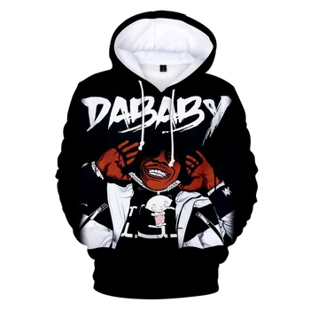 Dababy Rapper Hanorac cu glugă de Moda Bărbați/femei Pulovere Casual Unisex Hanorace Dababy Hip Hop Streetwear