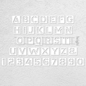 30cm 20cm O-J Matrita Pentru Perete Mare Mandala Vopsea de Nișă Pictura Decor Model de Scrisoare Numele Semn Numărul Alfabetul Spune S084
