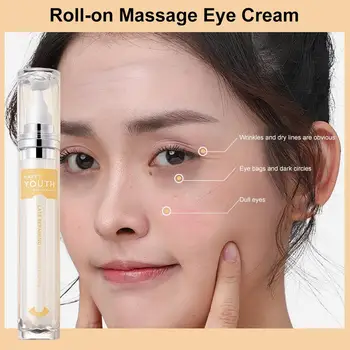 Crema de ochi Roll-on Masaj Hidratanta Crema de Ochi Reduce Cercurile Intunecate de Sub Ochi Saci de Riduri Masaj Crema de Ochi Pentru Bărbați Femei