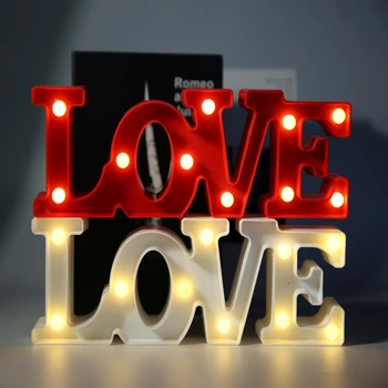 2022 Cadou de Ziua Îndrăgostiților Dragoste LED Lumina de Noapte EID Mubarak Decor Paste Fericit Decor Romantic Petrecere de Nunta de Decorare