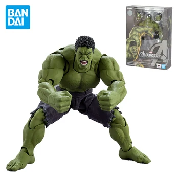 Autentic Bandai S. H. Figuarts Marvel Avengers Assemble Hulk figurina Model Decor de Colectare de Jucării Cadou de Ziua de nastere
