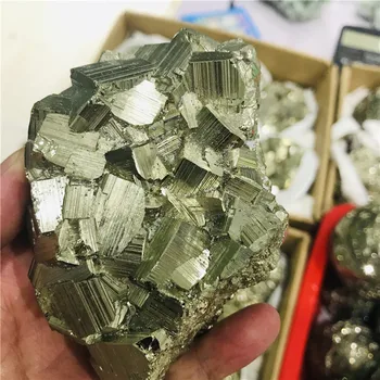 Naturale Pirita De Minereu De Cupru, Pirită Minerale-Specimen Calcopirita Piatra De Cristal Pietre Cluster Colecție De Piatră