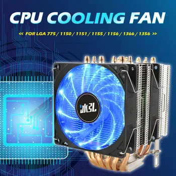 6 Conducte de Căldură CPU Cooler Ventilator de Răcire 4pin LED Dual 92mm Liniștit Fanii Twin Tower Radiatoare pentru Socket AM2 AM2+ AM3 AM3+ FM1 radiator