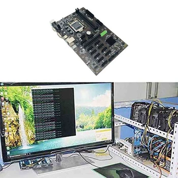 B250 BTC Miner Placa de baza cu 4PIN Pentru Cablu SATA+Cablu de Switch+Cablu SATA 12XGraphics Slot pentru Card de LGA 1151 DDR4 USB3.0