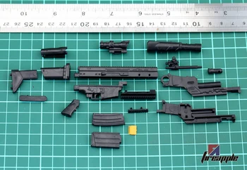 1:6 FN Scar Pușcă de Asalt Pistol 1/6 din Plastic Puzzle Armă Modelul de 12