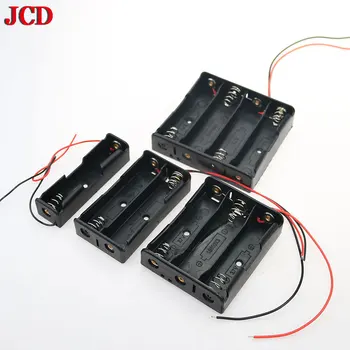 JCD 4/3/2/1 x 18650 Baterie Cutie de Depozitare Caz DIY 1 2 3 4 Sloturi, Mod de Baterii Clip Titularul Recipient Cu Fir de Plumb Pin