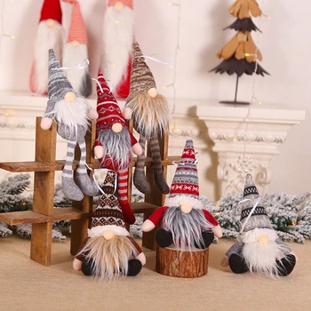 Crăciun Fără Chip Gnome Santa Xmas Copac Agățat Ornament Papusa Decoratiuni Pentru Casa Pendantd Jucarii Copii, Cadouri De Crăciun De Anul Nou