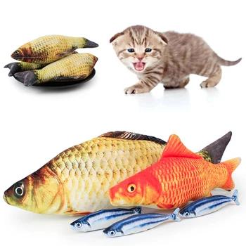 Cat Pește Jucărie Interactiv Electric Floppy Pește Pisică Jucărie Incarcator USB Realiste de animale de Companie Pisici Mesteca Musca Jucării Consumabile pentru Animale Pisici Câini Jucărie