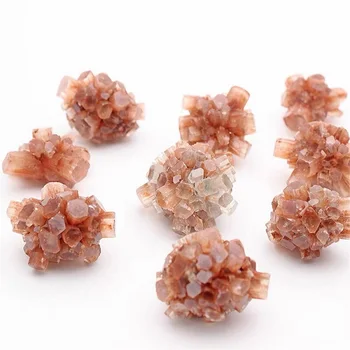 80g Naturală de Portocale Aragonit Cuarț de Cristal Mineral Cluster Formă de Piatră brută Nefelin Specimen de Vindecare Decor Acasă